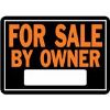 Picture of Sign "For Sale By Owner" Black/Orange Aluminum 10" x 14"