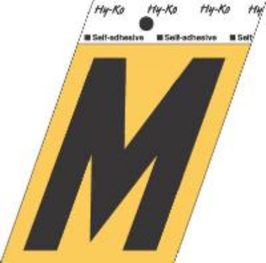 Picture of 3-1/2" Aluminum Adhesive Letter M