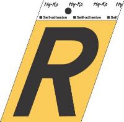 Picture of 3-1/2" Aluminum Adhesive Letter R