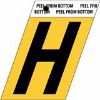 Picture of 1-1/2" Aluminum Adhesive Letter H