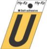 Picture of 1-1/2" Aluminum Adhesive Letter U