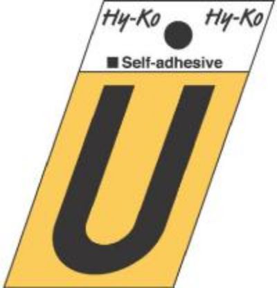 Picture of 1-1/2" Aluminum Adhesive Letter U