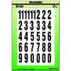 Picture of Vinyl Adhesive-Sign Number Set Black/White 2" 33Pc