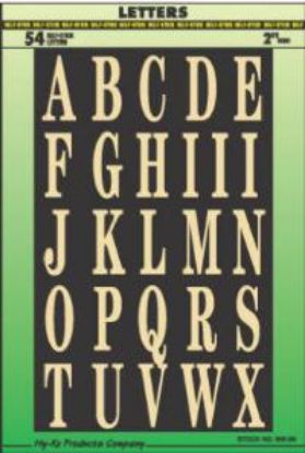 Picture of 2" B/G Letter Set