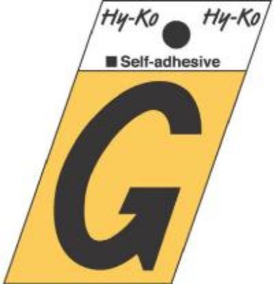 Picture of 1-1/2" Aluminum Adhesive Letter G