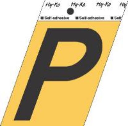 Picture of 3-1/2" Aluminum Adhesive Letter P