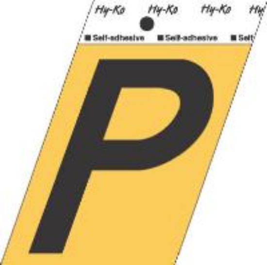 Picture of 3-1/2" Aluminum Adhesive Letter P