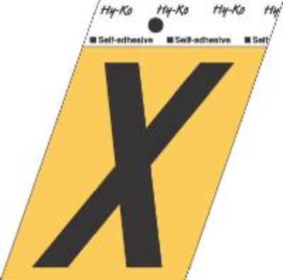 Picture of 3-1/2" Aluminum Adhesive Letter X