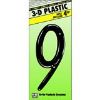 Picture of 4" Black Plastic Number 9