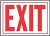 Picture of 10 x 14 RED Aluminum Exit-Sign