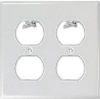 Picture of Wall-plate Steel Duplex Outets White