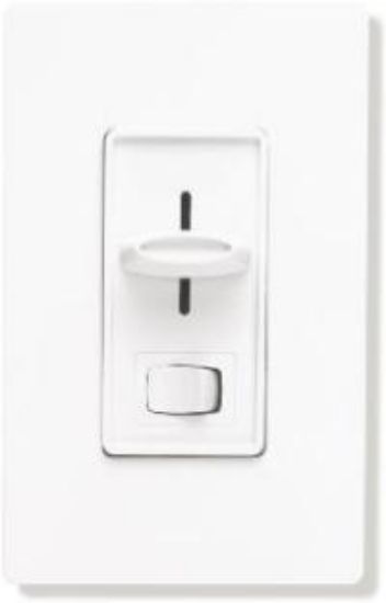 Picture of Designer Lighting-Dimmer Slide-Type with On/Off Switch White