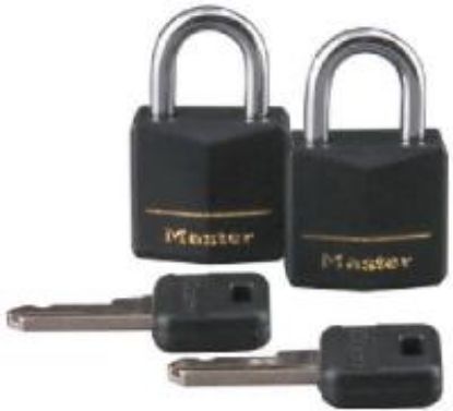 Picture of Keyed-padlock Black/Brass 3/4"