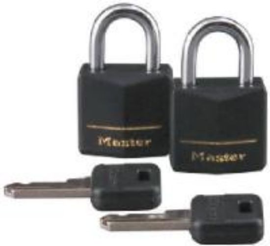 Picture of Keyed-padlock Black/Brass 3/4"