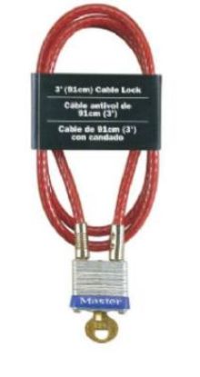 Picture of Keyed-padlock #7 & Cable