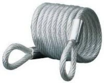 Picture of Security-Cable Padlock 1/4" x 6' 2500 Lb