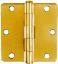 Picture of Door-Hinge Polished-Brass Round-Corner 3-1/2"
