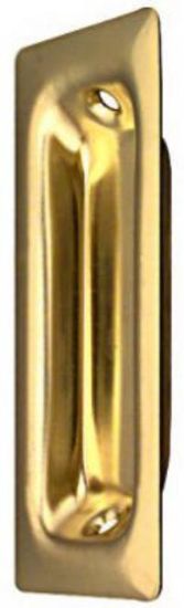 Picture of Flush Door-Pull Bright Brass 3-1/4" x 1-3/8"