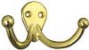 Picture of Double Clothes Hook Brass