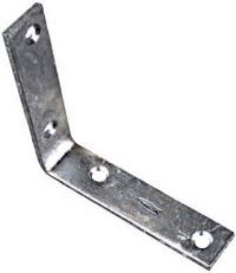 Picture of Galvanized-Steel Corner-Brace 4" x 7/8"