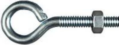 Picture of Eye-Bolt With-Nut Zinc-Plated 1/4" x 2-1/2"