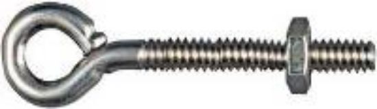 Picture of Eye-Bolt With-Nut Zinc-Plated 3/16" x 2"