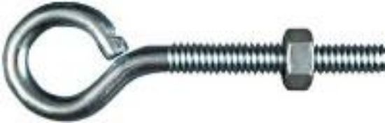 Picture of Eye-Bolt With-Nut Zinc-Plated 1/4" x 3"