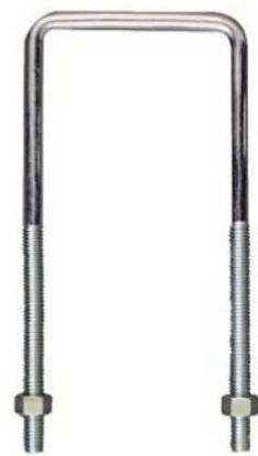 Picture of 3/8" x 3 x 7 Square U-Bolt
