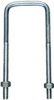 Picture of U-Bolt Square Zinc-Plated 5/16" x 2" x 5"
