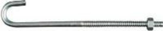 Picture of 1/4 x 6 Zinc J-Bolt