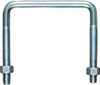 Picture of 3/8" x 3-5-8 x 4 Square U-Bolt