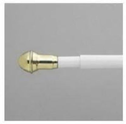Picture of 12-22" Round White Sash-Rod