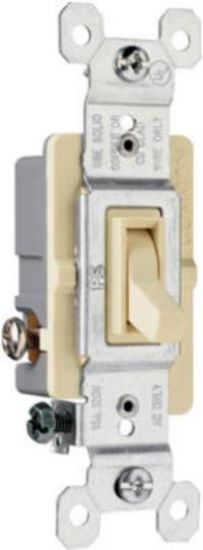 Picture of 15-Amp Ivory 3-Way Grounding Switch