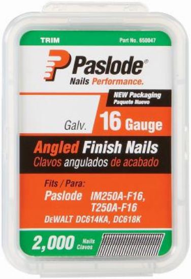 Picture of Galvanized-Steel 16 Ga Angled 2" Finish-Nail 2 000/Bx