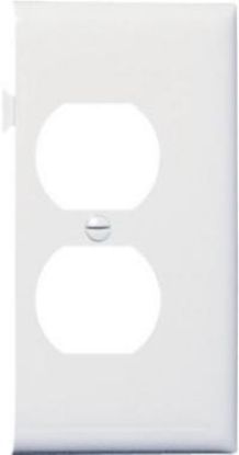 Picture of Duplex End Section White Wall-plate