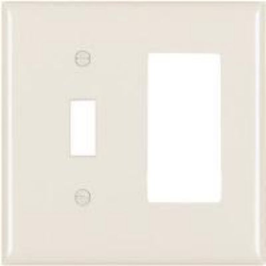 Picture of 2-Gang Combination-Toggle-Decorator Wall-Plate