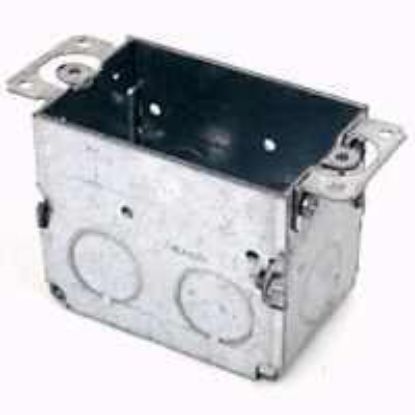 Picture of Steel Switch-Box 3" x 2-1/2" Deep 1/2" Knockouts