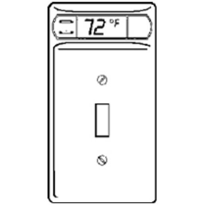 Picture of Room-Thermometer Digital-Display Single Toggle Wall-Plate