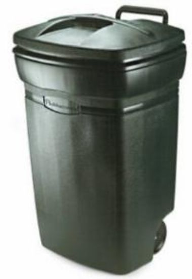 Picture of Trash-can W/ Wheels Green 45-gallon