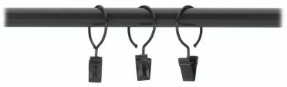 Picture of 1/2" Clip Drapery Ring 10/Pack Bk