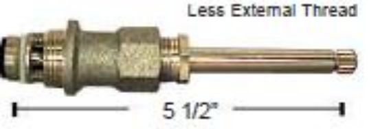Picture of PP SHOWER DIV STEM L/THREADS