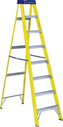 Picture of Step-Ladder Fiberglass Type-I 250-Pounds-Duty-Rating 8'