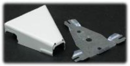 Picture of Ivory Metal Tee Wiremold