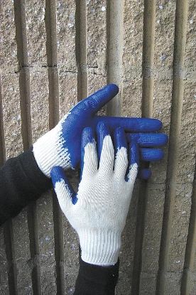 Picture of Latex-Dipped Knit-Glove Large