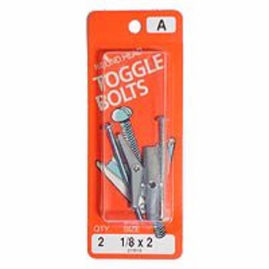 Picture of Toggle-Bolt With-Wings Zinc-Plated 1/8" x 2"