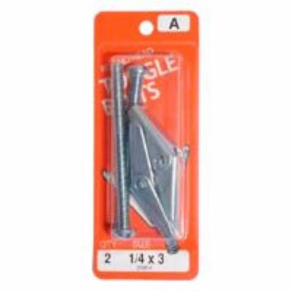 Picture of Toggle-Bolt With-Wings Zinc-Plated 1/4-20 TPI 20 x 3"