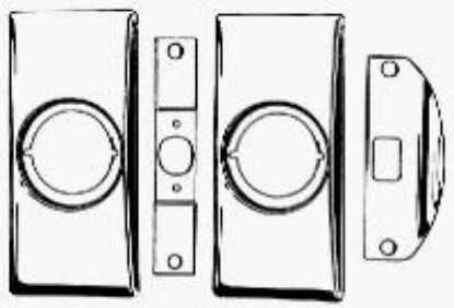 Picture of Modernization Kit 3-3/8" x 7-1/4" Polished Brass