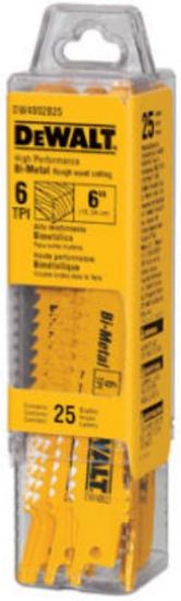 Picture of 6" 14 tpi Straight-Back Bi-metal Reciprocating-Sawblade (Bulk 25)