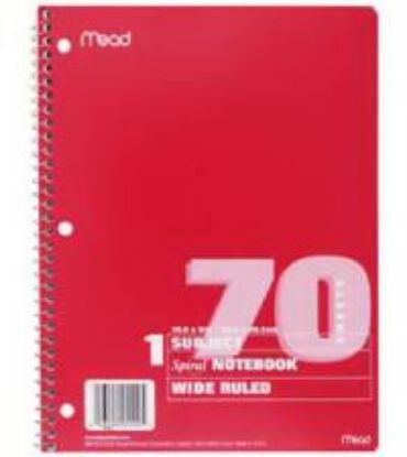 Picture of 70-Page Wide Theme Book
