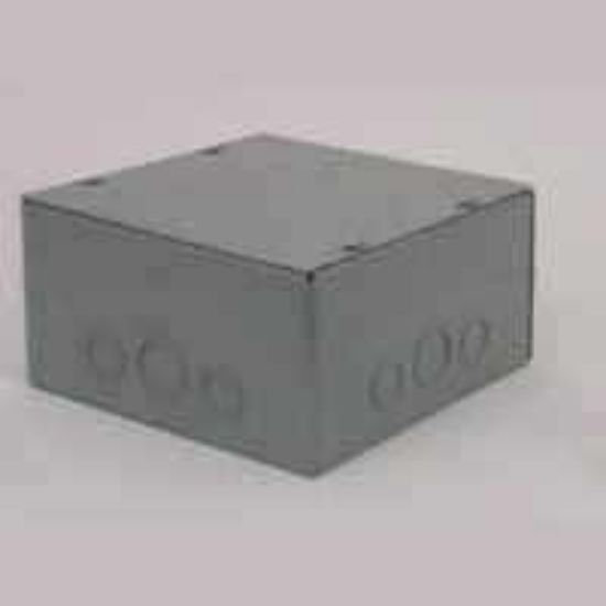 Picture of Pull Box Steel Galvanized Steel 16-gauge Nema-1 Only 6" X 6" X 4"